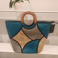 Blue Patchwork Island Bag