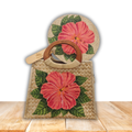 Atagia Hand-Painted Bag & Fan Set