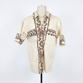 Cream & Brown Signature Collection Men's Shirt