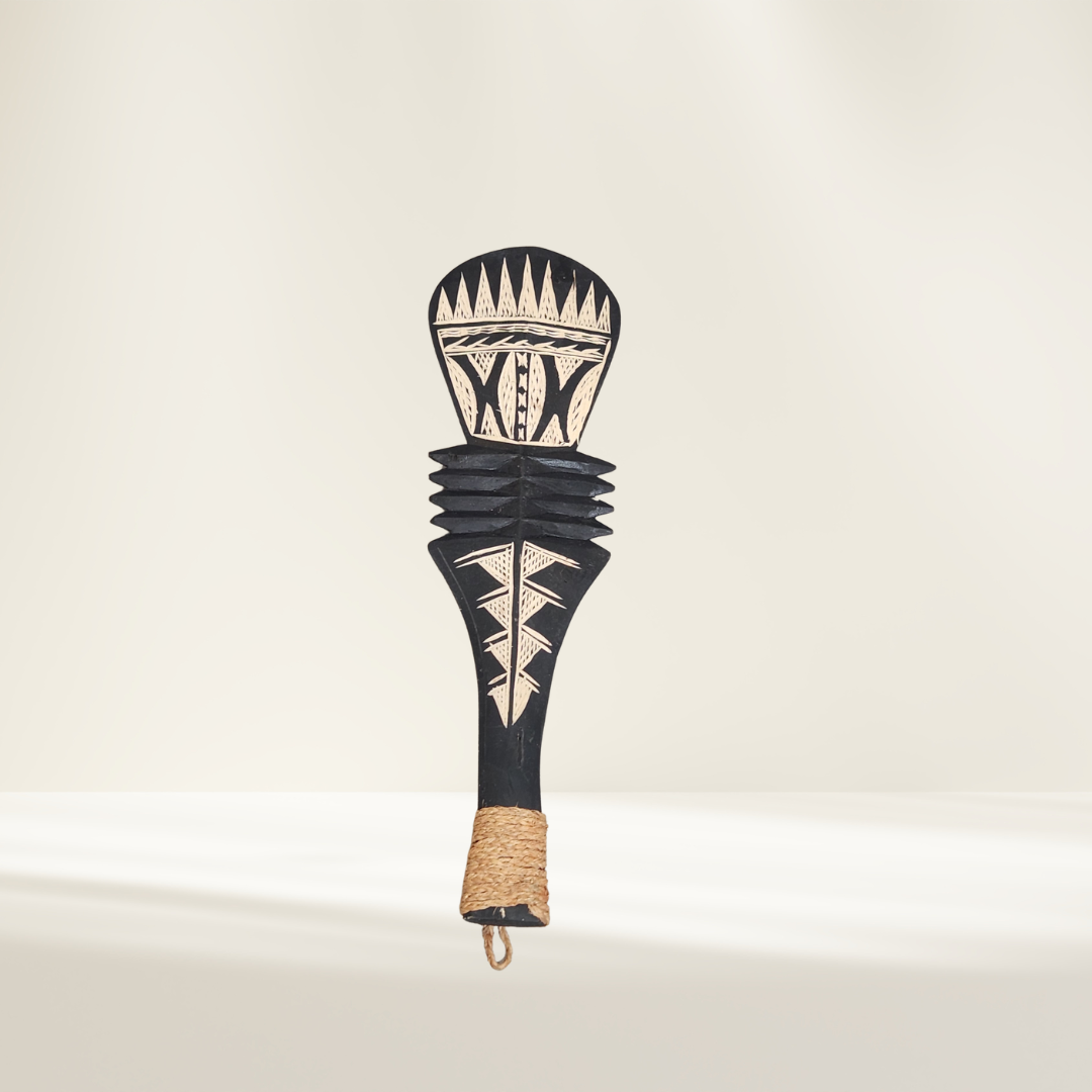 Samoan Wood Carved War Club 45cm