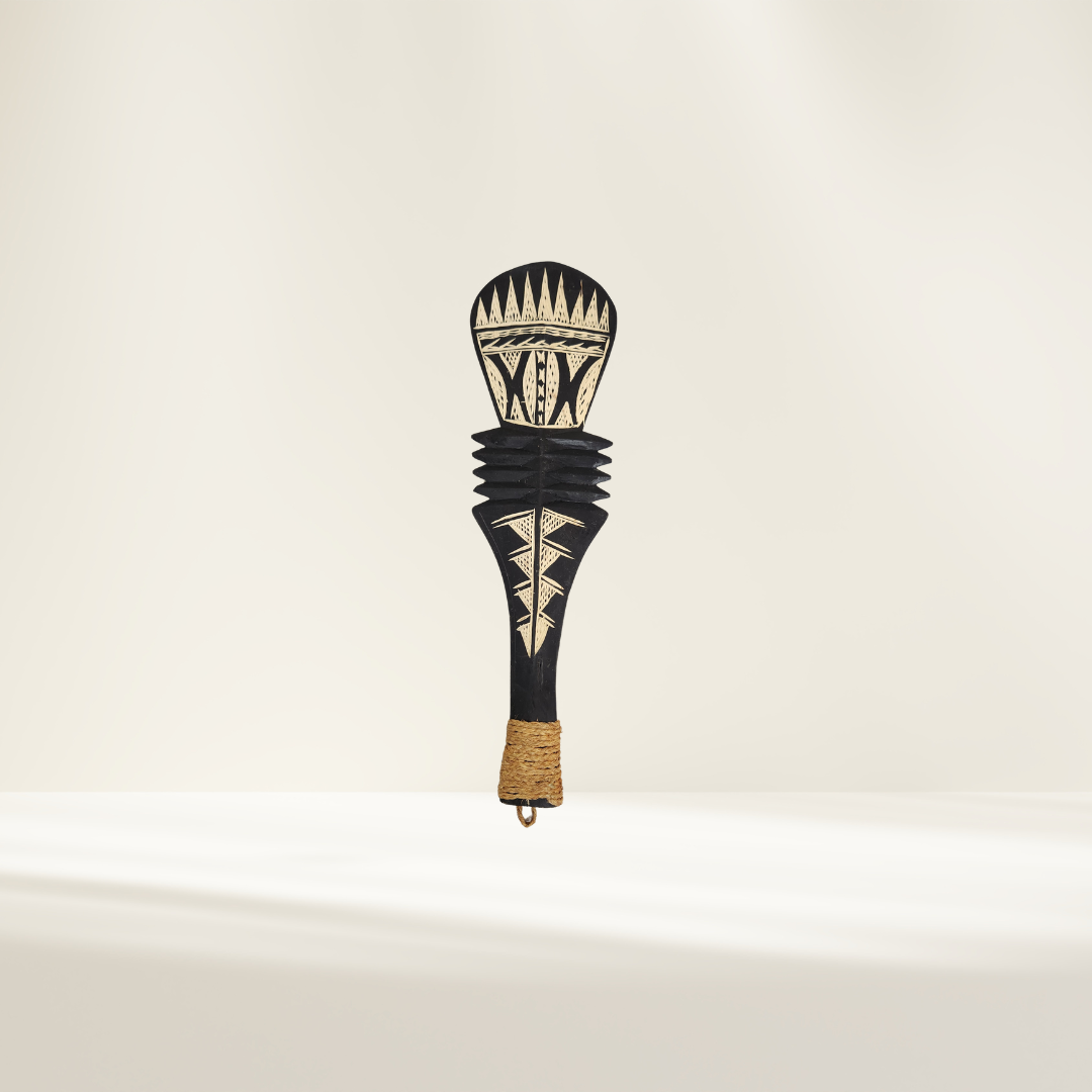 Samoan Wood Carved War Club 30cm