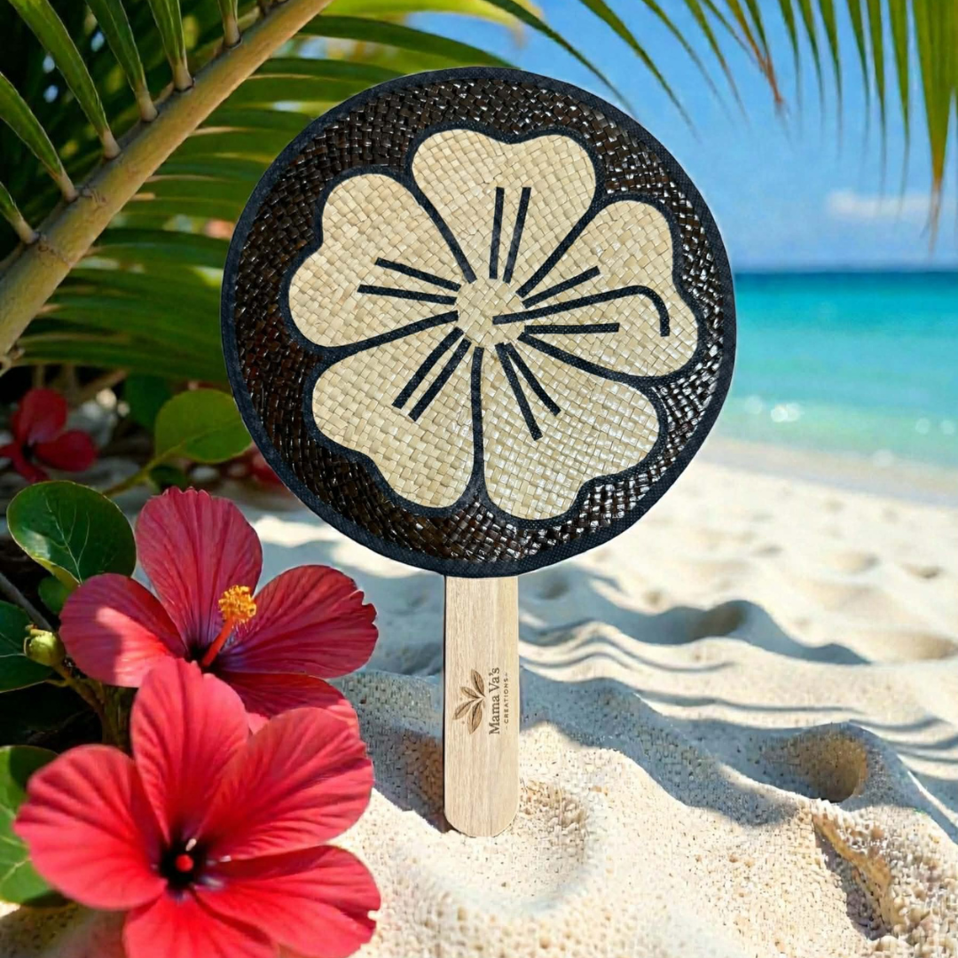 Island Hand Fan – Tropical Bloom