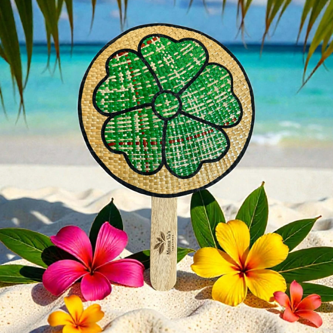 Island Hand Fan – Tropical Bloom