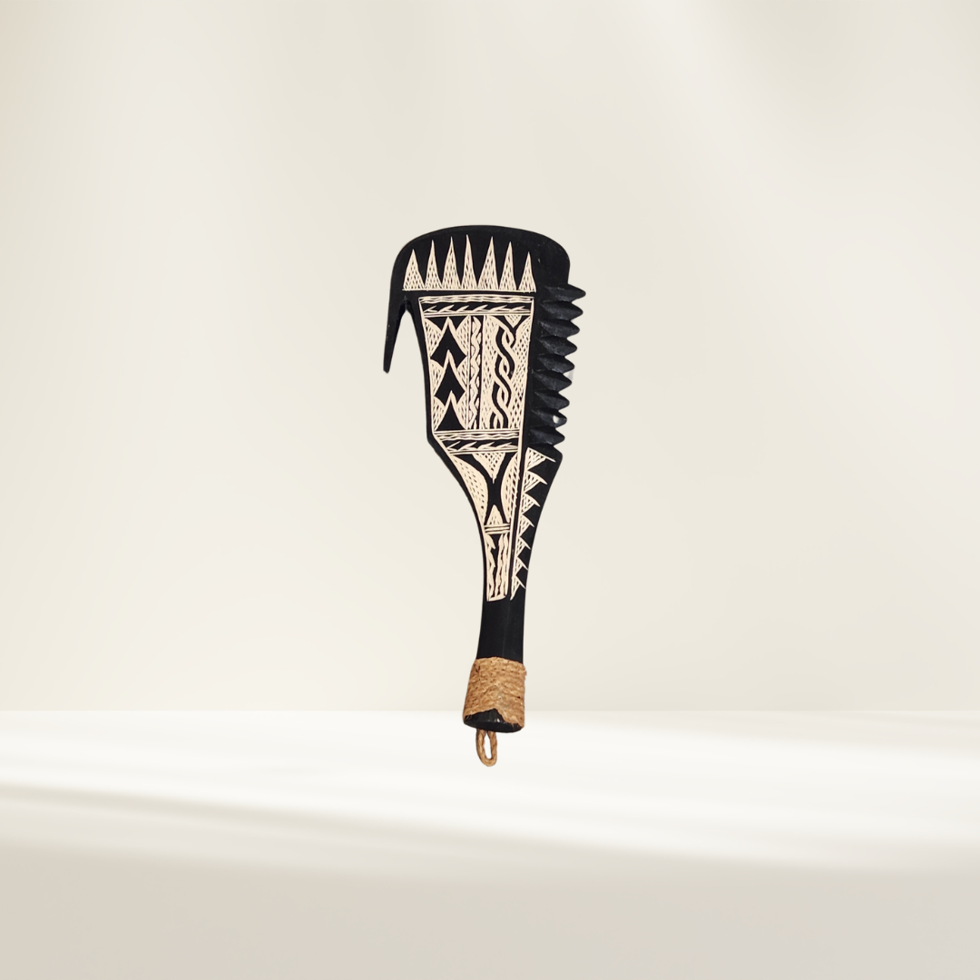 Samoan Wood Carved War Club 45cm