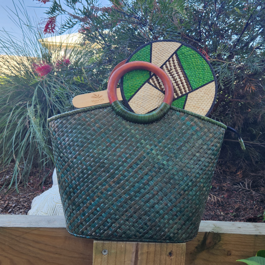 Jungle Luxe Tote & Fan Set