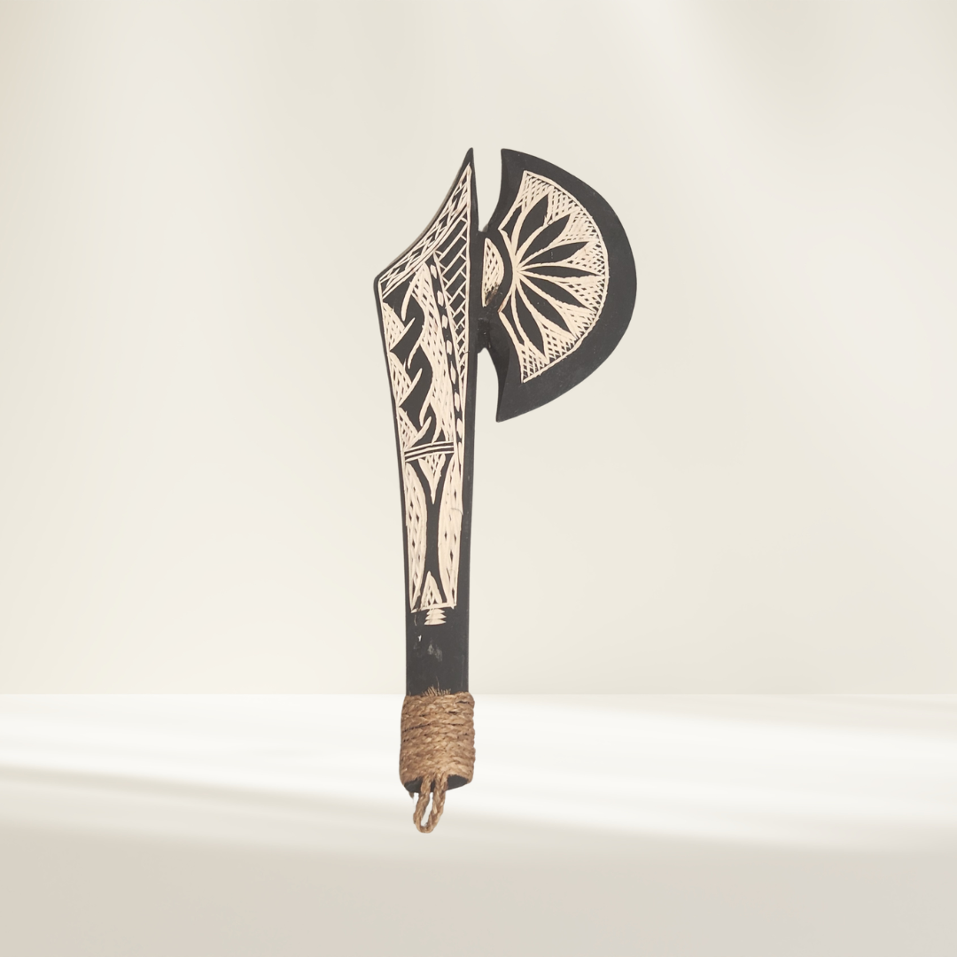 Samoan Wood Carved War Club 45cm