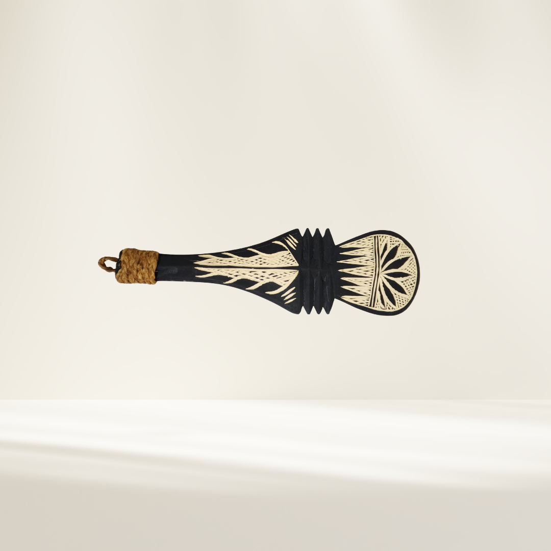 Samoan Wood Carved War Club 30cm