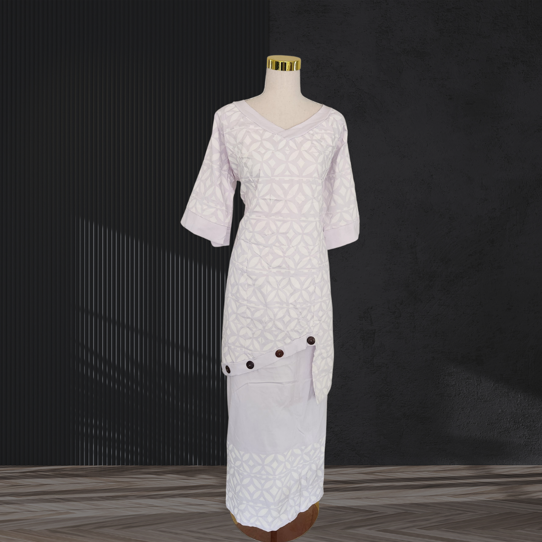 White Elei Puletasi Size 20