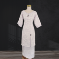 White Elei Puletasi with Button Detail Size 20