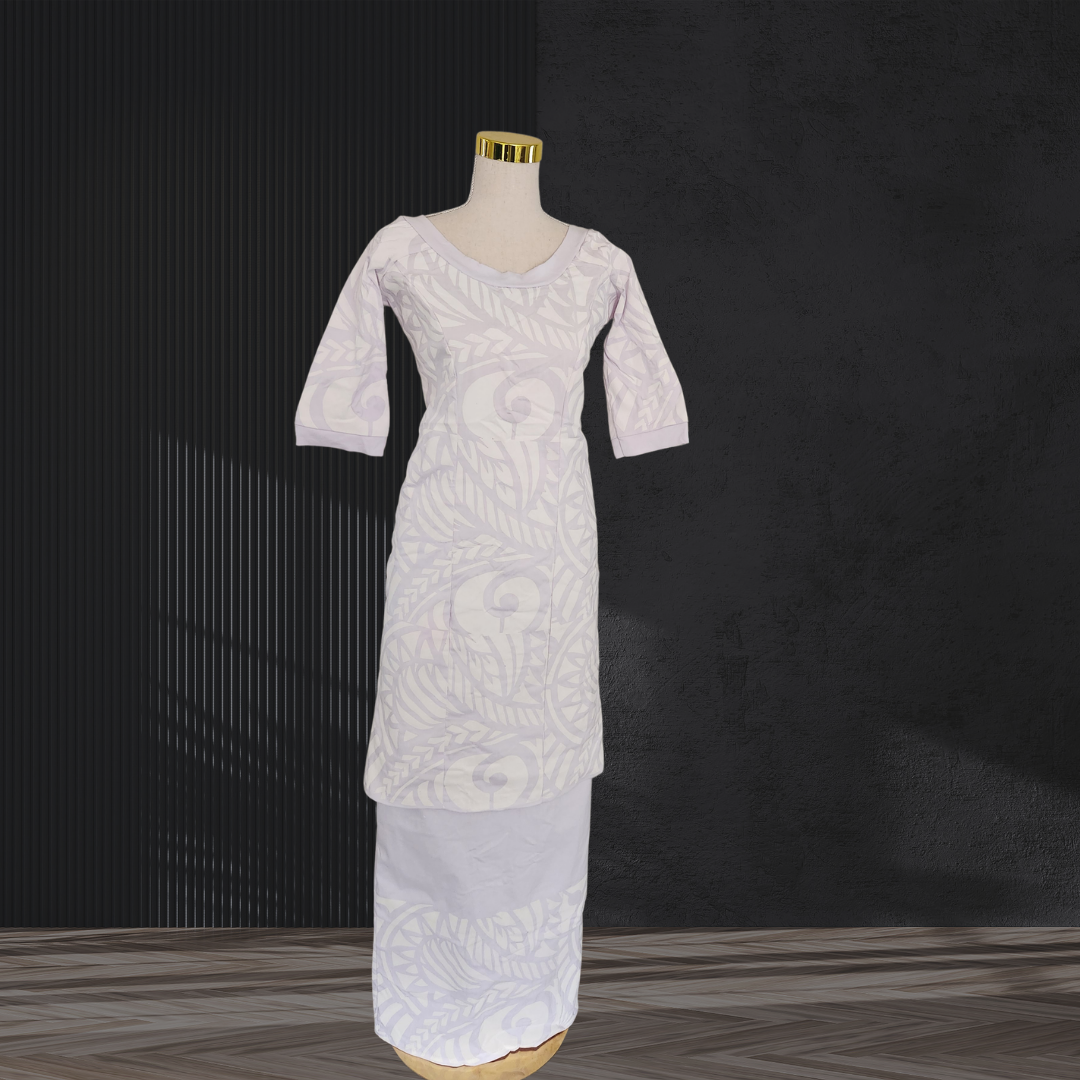 White Elei Puletasi Size 14