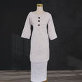 White Elei Puletasi with Button Detail Size 16