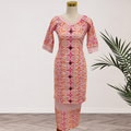 Pink & Orange Floral Elei Puletasi Size 10