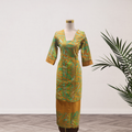 Mustard & Green Tropical Elei Puletasi – Size 14