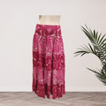 Maroon Tiered Island Skirt - Size 16
