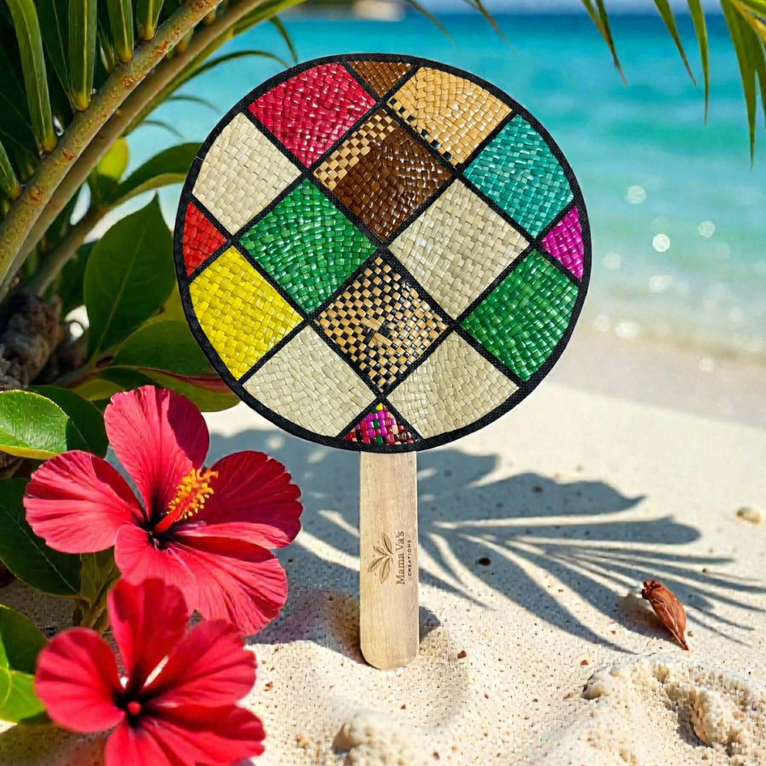 Island Hand Fan – Fiesta Weave