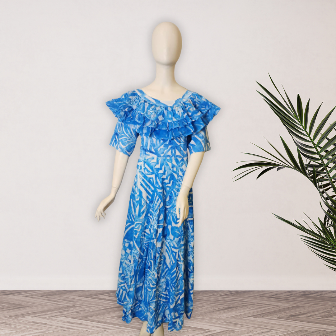 Ocean Blue Elei Ruffle Dress - Size 22