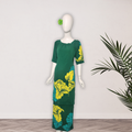 Green Hibiscus Puletasi – Size 16