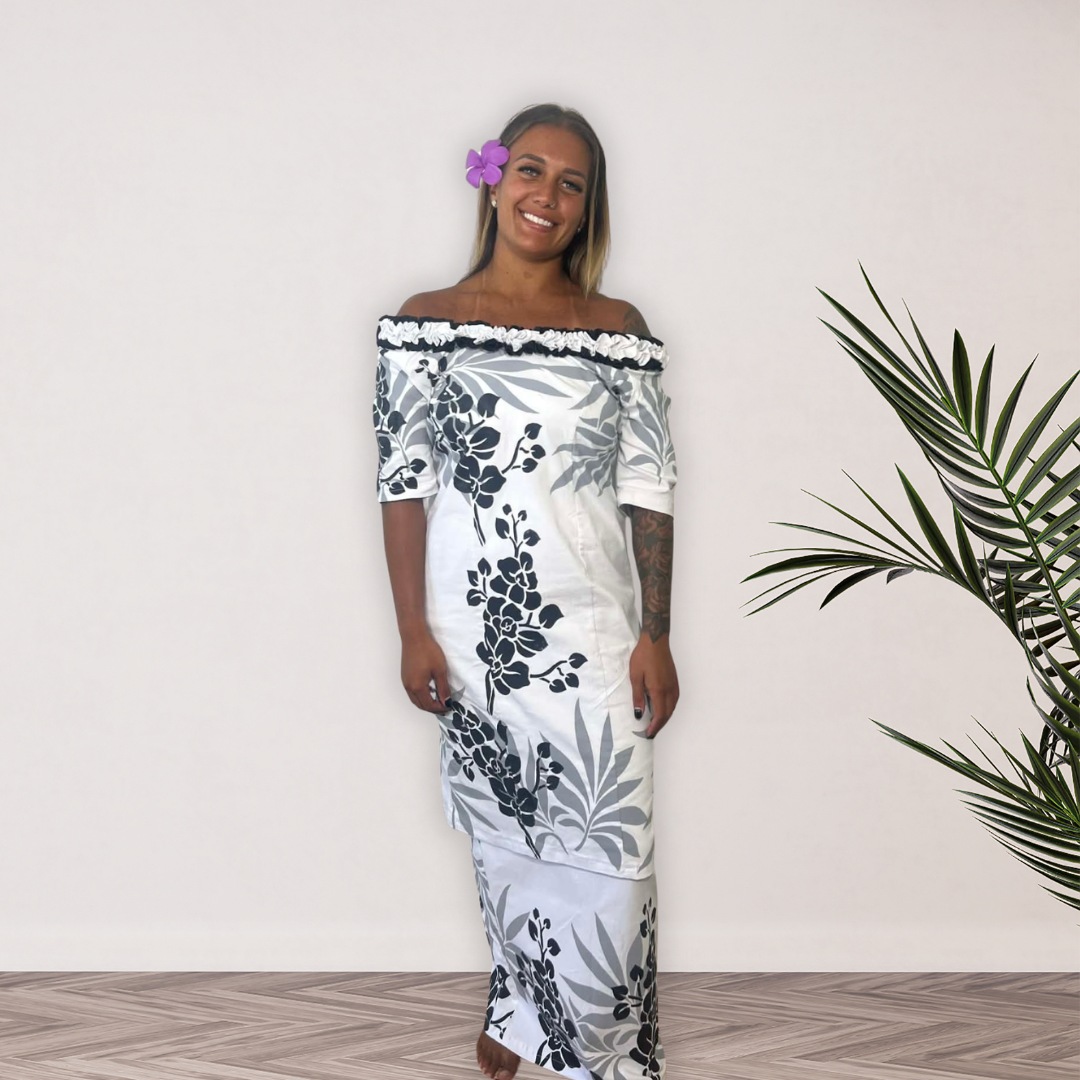 Midnight Bloom Puletasi - Size 16