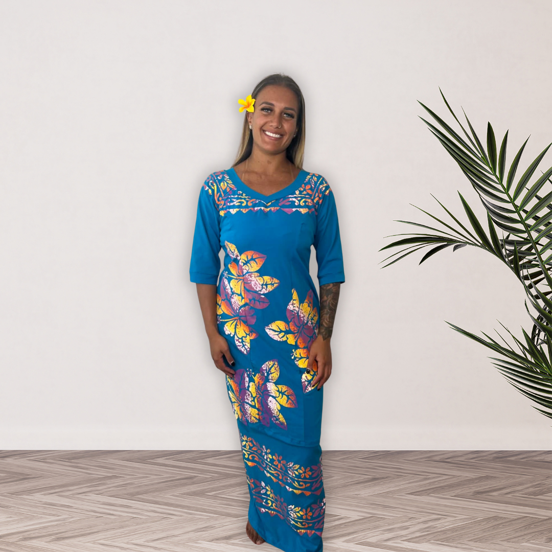 Ocean Bloom Puletasi - Size 16