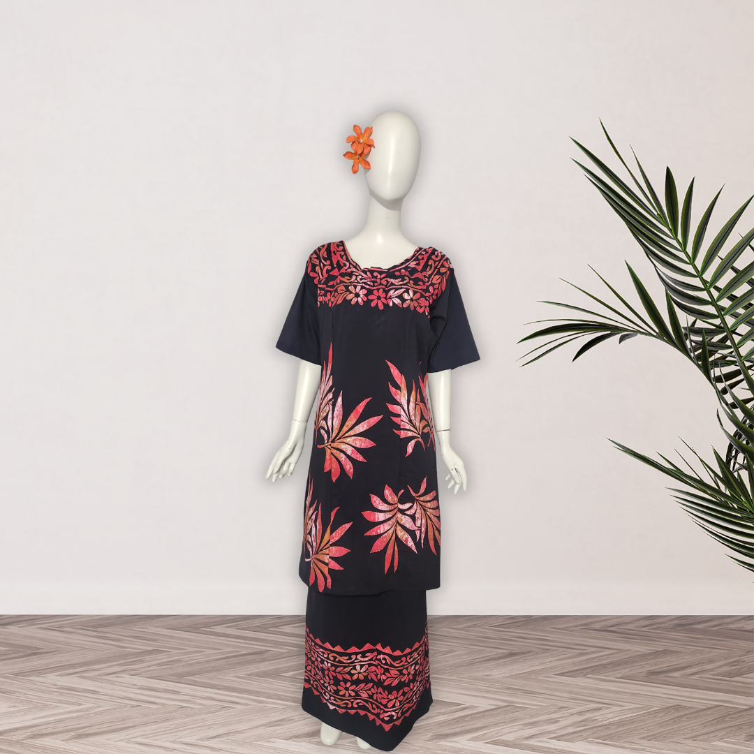 Midnight Coral Puletasi - Size 20