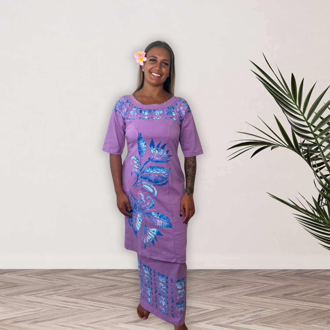 Lavender Ocean Puletasi - Size 14