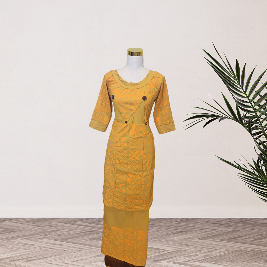 Puletasi Size 14 Mustard Elei Design