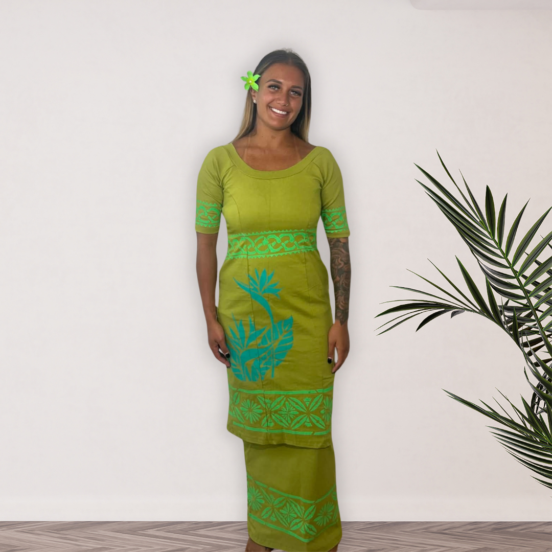 Olive Island Puletasi – Size 12