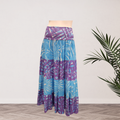 Purple/Blue Tiered Island Skirt - Size 18