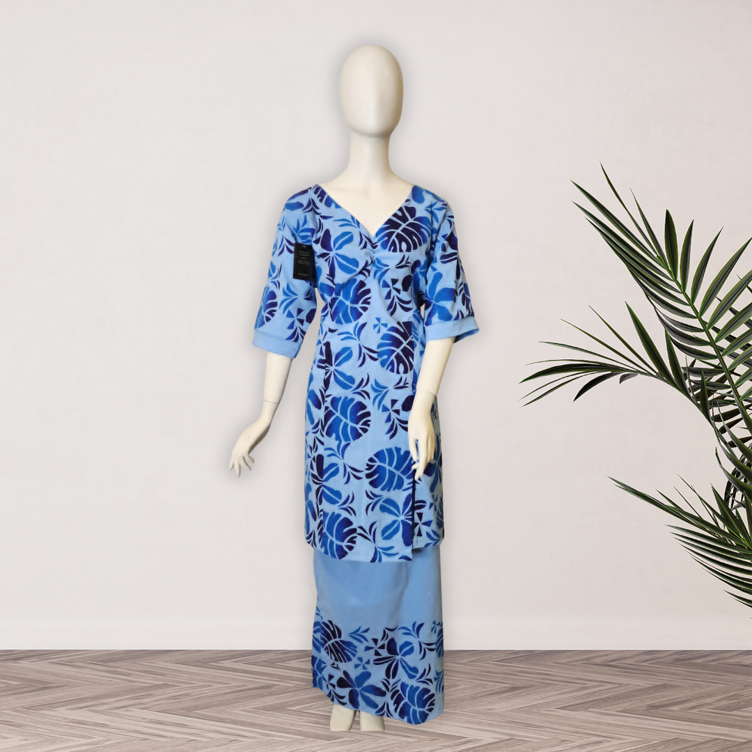 Sky Blue Elei Puletasi - Size 22