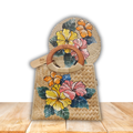 Tafatolu Hand-Painted Bag & Fan Set