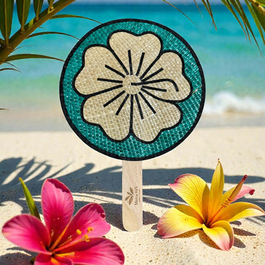 Island Hand Fan – Tropical Bloom