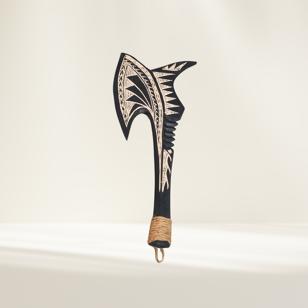 Samoan Wood Carved War Club 45cm