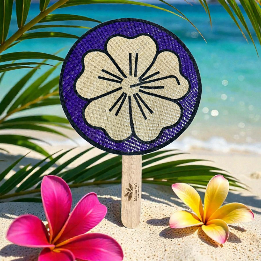 Island Hand Fan – Tropical Bloom