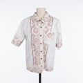 White & Blush Signature Collection Men's Shirt - Size 2XL